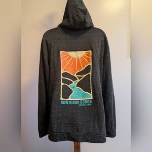 New River Gorge Graphic Hoodie - Charcoal